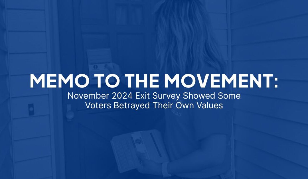 MEMO TO THE MOVEMENT: November 2024 Exit Survey Showed Some Voters Betrayed Their Own Values When Supporting Pro-Abortion Ballot Referendums